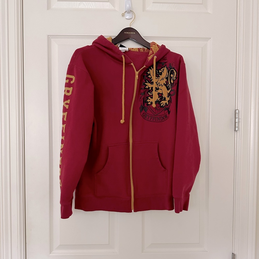 Universal studios Harry Potter Gryffindor Zip Front Hoodie